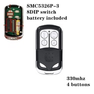 Auto Gate SMC5326 5326 330Mhz 433Mhz 8 Dip Switch Auto Garage Duplicate Remote Control Duplicate