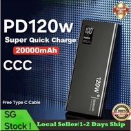 120w Fast Charging Powerbank 3c Certifed 20000mAh 30000mAh Type C 快速充电宝