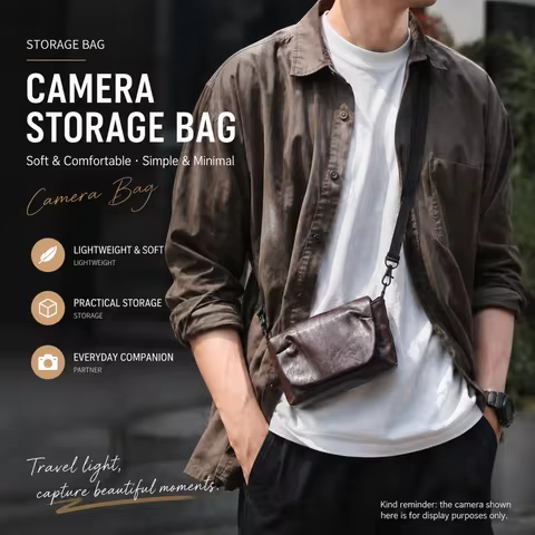 Camera Bag Suitable for Fujifilm EVO X-half X100VI Canon V1 Ricoh GR2 GR3X GR4 Sony ZV1 RX100 M6 M7 