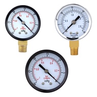 Pressure Gauge - 0 - 30 psi 0 - 2 bar Mini Dial gauge compressor meters hydraulic pressure gauge Gag