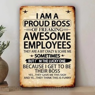 CIFbuy Funny Office Wall Art Sign Motivational Decor for Boss Employee Appreciation