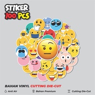 50 pcs Mixed Mood Emoji Stickers [Mixed Heart Atmosphere Emoji] Creative Cute Decoration for Noteboo