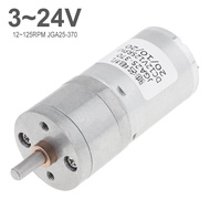 JGA25-370 3-24V DC mô-men xoắn cao bánh răng giảm tốc động cơ điện