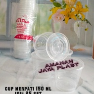 Isi 25 set Thinwall 150ml - Cup Merpati 150ml- Cup puding 150ml