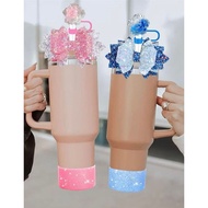 Tumbler accessories (GLITTER BOW RIBBON 3 PCS/SET) diamater boot 7.5cm