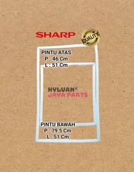 Karet Pintu Kulkas Sharp 2 Pintu Original [ Promo ]