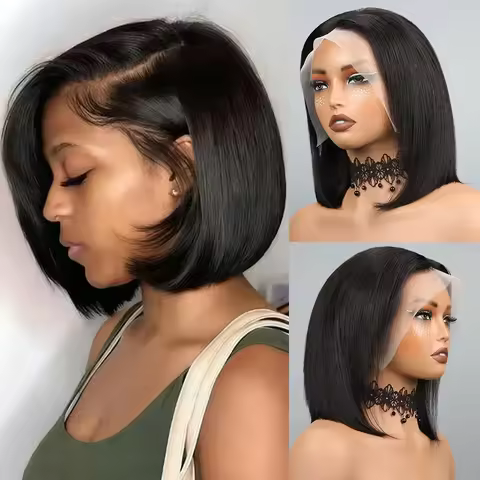 2026 news Bob Wig 13x4 Hd Lace Front Wigs For Black Women Glueless Lace Front Wigs Pre Plucked Pre C