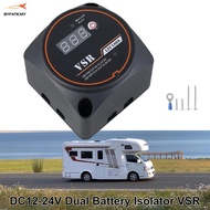 Dual Battery Isolator 12V 140AMP IP68 Waterproof Battery Voltage Sensitive Relay with Indicator Ligh
