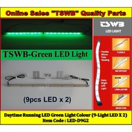 LED Green Light Daytime Running (9-Light LED X2)-Silicone Tube (LED-D9G2)