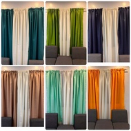 Set Curtains 3in1 Non-Ring Suksukan Curtain/GEENA/4ft,6ft,7ft/ANGELOS CURTAIN