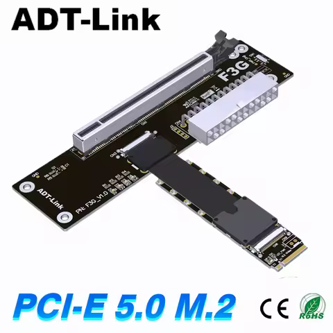 ADT-Link eGPU M.2 NVMe GPU Dock PCIe 5.0 x4 High Speed PC Notebook Laptop to External Video Graphics
