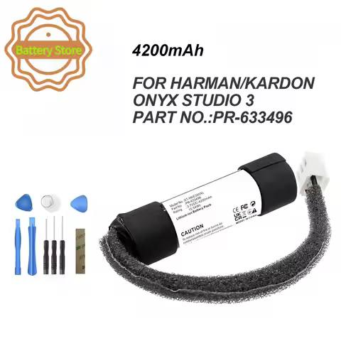 4200mAh Speaker Battery PR-633496 for HARMAN/KARDON Onyx Studio 3 +TOOL 3.7V