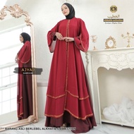 Abaya AJYAD LUXURY MATERIAL ORI FURSAN COMBINATION OF BUSUI ALKHATIB COLLECTION ADULT S M L XL XXL /