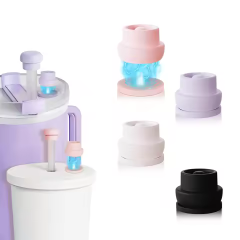 Magnetic Straw Caps for BrüMate All Era & Resa Tumblers, Silicone Lid Toppers Cap for Stanley Cup -F