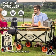 【In stock】MZ Wagon Stroller Outdoor Camping Trolley With Brake Foldable Outdoor Trolley Picnic Truck Camp Trailer IP6Z