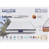 Fibre Star LOIUSA 100% 7'' Full Natural Fibre Mattress With Top/ Tilam Sabut /Louisa
