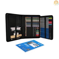 H&B 71pcs/set Professional Drawing Kit Sketch Pencils Art Sketching Painting Supplies with Carrying 