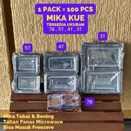 (100 PCS) Mika Cake Series 3T/4T/5T/7B 1 Pack Packaging | Mika Rice / Mika Cake Pudding Clear Plasti