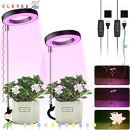 CLEVER LED Plant Grow Light, Height/Angle Adjustable Timer Full Spectrum Lamp, Plant Growth Dimmable