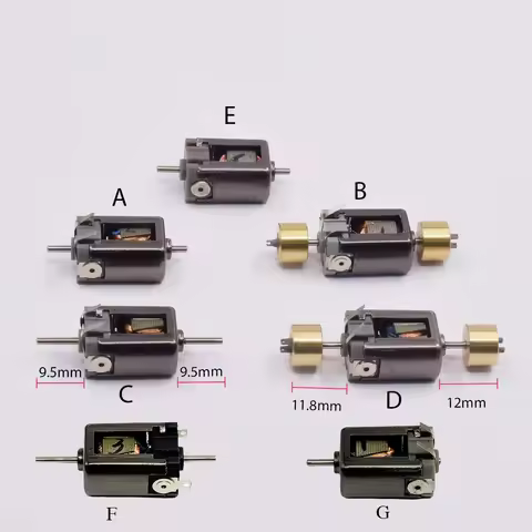 Micro Mini 10mm*15mm Electric Motor DC 6V-12V 26800RPM High Speed 1.5mm Dual Shaft for RC N-Scale HO