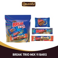 QUANTA Break Trio Mix 11 Chocolate Bars 153g