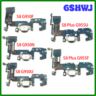 GSHWJ Original USB Charging Dock Connector Flex Cable Mic Microphone Board for Samsung S8 S9 Plus G950f G960f G960u G965f HREFD