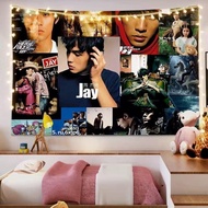 Decorative Tapestry Jay Chou The Singer Bedroom Hanging Cloth Home Decoration With Led Light Option Multiple Sizes Free Installation Package