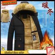 Hitchie Man Winter Snow Cold Down Jacket Men Woman Fleece Coat Baju Sejuk Tebal Lelaki Parka Korean 