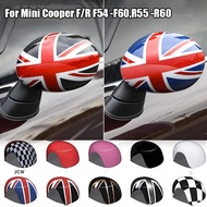 2pcs Door Rear View Mirror Covers Stickers Car-styling For BMW mini COOPER F/R series F54 F55 F56 F5