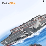[PETSOLA] RC Aircraft Carrier Model Toy RC Ship for Adults Boys Girls 7-12 Years Old