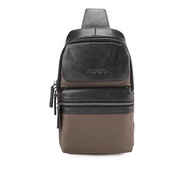 Hush Puppies Tas Pria Titan Chest Bag Dark Brown