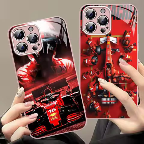 Formula 1 Racing F1 Phone Case For iPhone 15 13 12 Mini 11 Pro XS Max X XR 14 Plus Tempered Glass Co