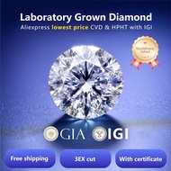 0.3ct 0.5ct 0.6ct 0.7ct 0.8ct 1ct 1.5ct Lab Grown Diamond CVD HPHT IGI GIA Certificate 3EX Round Lab