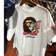 日本優惠預訂 2色選 a bathjng ape 猿人頭x tom and Jerry logo 短袖T恤 tee