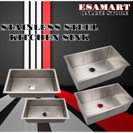 NEW Kitchen Sink Bowl Single sinki dapur sinki stainless steel singki dapur handmade undermount