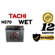 (Installation Provided)Bateri Kereta TACHI Wet Ns70/L l Proton Waja/Wira/Perdana Exora.Toyota Unser 