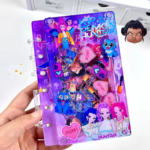 Kpop Demon Hunters A7 Binder Journal Notepad Rumi Mira Zoey Cartoon Anime Pattern Notepad Stationery