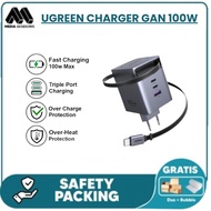 UGREEN RETRACTABLE CABLE ADAPTOR GAN 100W GRAY / 65828