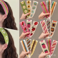【薇薇衣裳旗舰店】 碎发贴  碎发神器 Hair Shatter Patch Hair Shatter Artifact【%好评率】法式复古针织魔术贴成人头发贴刘海碎发整理神器发箍甜美少女发带 【09