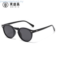 Cyxus Round Polarized Foldable Sunglasses for Women Men Folding Sun Glasses Metal Frame Eyeglasses P