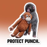 Adorable Monkey Embrace Flat Decorative Sticker Notebook Phone Festival Animal Decorations Z8q4