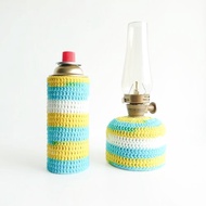 編織夏日清新瓦斯罐保護套 (登山/露營) 高山氣罐 卡式氣罐