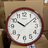 [TimeYourTime] Seiko Clock QXA756RL Red White Standard Analog Quartz Wall Clock QXA756R QXA756