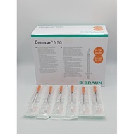 [1 PCS] [INSULIN] [HAIWAN] [SYRINGE] [INSULIN SYRINGE] Omnican N50 insulin syringe 0.5ml/50iu 1 PCS