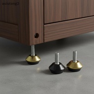 [asiutong2] 4Pcs Adjustable Metal Furniture Levelers Feet Leg M6*15*23MM Thread Screws For Cabinet T