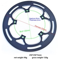 【STOCK】Bike Chainring Guard for BCD 130mm 50-54T Single Chainring Aluminum Alloy