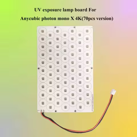 UV exposure lamp board for Anycubic photon mono X 4K 70pcs version 3dprinter module part and accesso