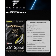 Kizuna Z61 Spiral 0.61mm Badminton String Made In Japan (White)