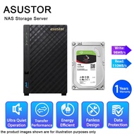 Asustor AS1002T V2 Dual Core 2 Bay Personal Cloud NAS Storage Server + SEAGATE IRONWOLF 1TB HDD