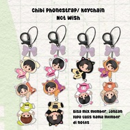 NCT WISH chibi phonestrap Phone Charm Phone Strap Cute Accessories